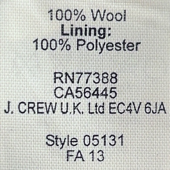 J. Crew Houndstooth 100% Wool Grey & Black Color-Block Pencil Skirt Sz 2 - Picture 12 of 12